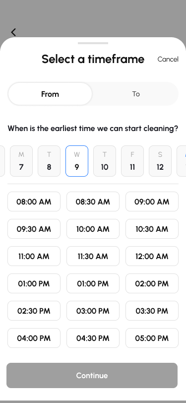 Select a timeframe